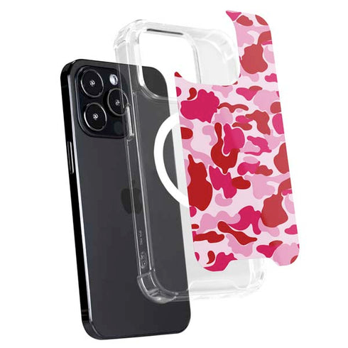 Pink Street Camo iPhone 15 Pro Max MagSafe Case