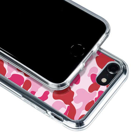 Pink Street Camo iPhone SE (2nd & 3rd Gen) Clear Case
