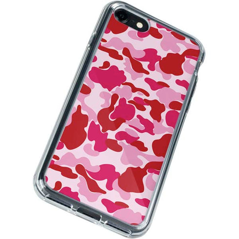 Pink Street Camo iPhone SE (2nd & 3rd Gen) Clear Case