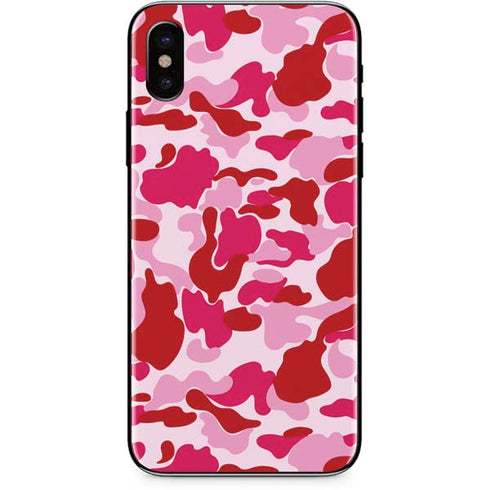 Pink Street Camo iPhone XS Skin