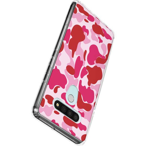 Pink Street Camo LG Stylo 6 Clear Case