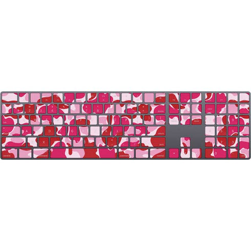 Pink Street Camo Magic Keyboard with Numeric Keypad Skin