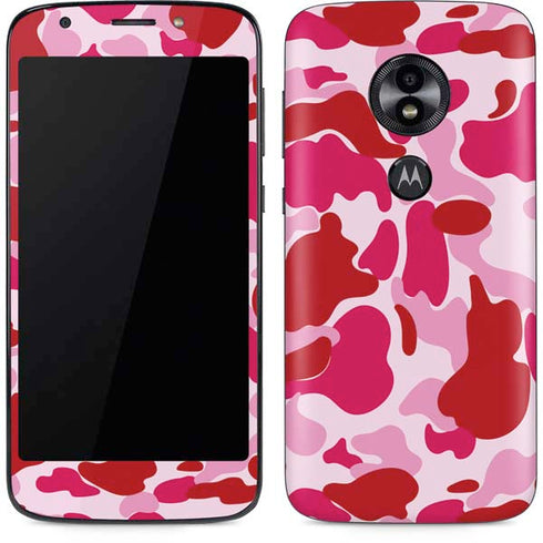 Pink Street Camo Moto E5 Play Skin