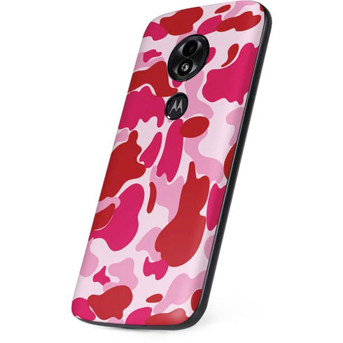 Pink Street Camo Moto E5 Play Skin