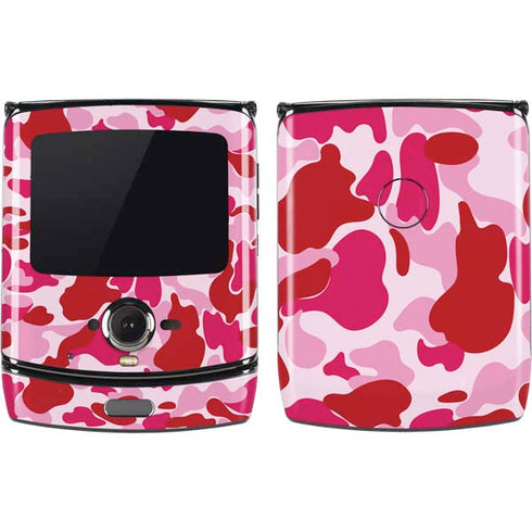 Pink Street Camo Motorola RAZR Skin