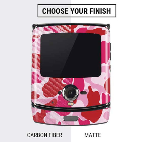 Pink Street Camo Motorola RAZR Skin