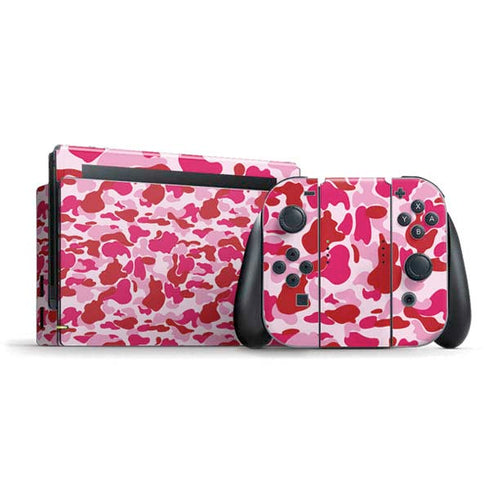 Pink Street Camo Nintendo Switch Bundle Skin