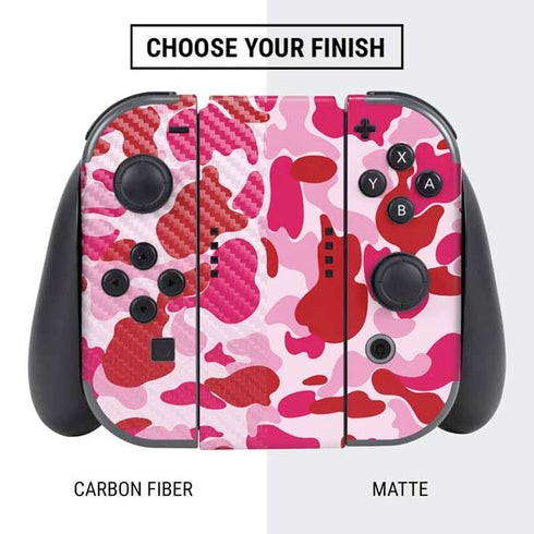 Pink Street Camo Nintendo Switch Bundle Skin