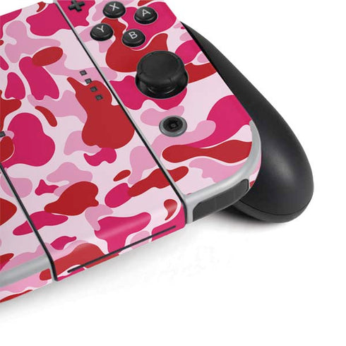 Pink Street Camo Nintendo Switch OLED (2021) Skin