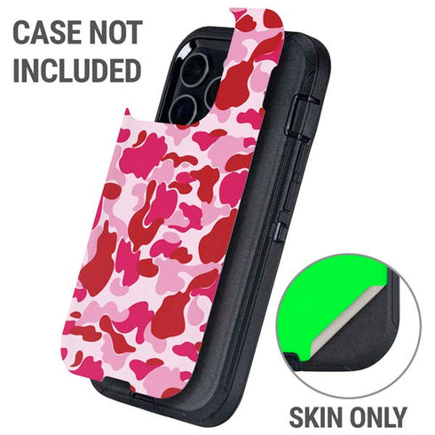 Pink Street Camo Otterbox Defender iPhone Skin