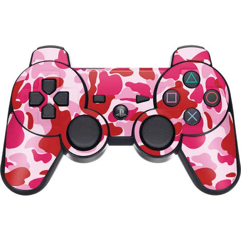 Pink Street Camo PS3 Dual Shock wireless controller Skin