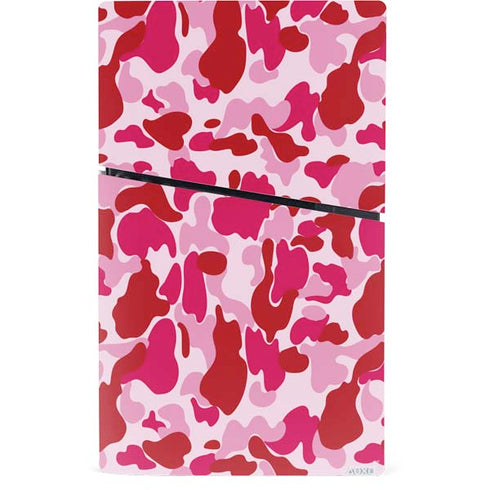 Pink Street Camo PS5 Slim Digital Edition Console Skin