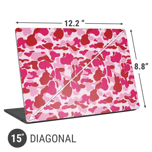 Pink Street Camo Universal Laptop 15in (12.2 x 8.8in) Skin