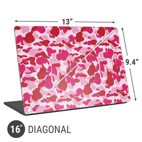 Pink Street Camo Universal Laptop 16in (13 x 9.4in) Skin