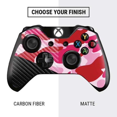 Pink Street Camo Xbox One Controller Skin