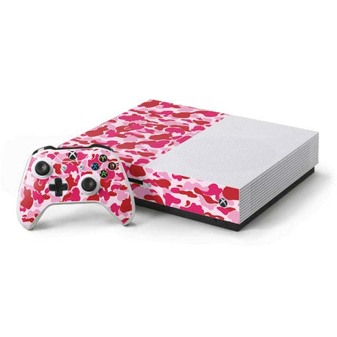 Pink Street Camo Xbox One S Console and Controller Bundle Skin