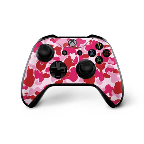 Pink Street Camo Xbox One X Controller Skin