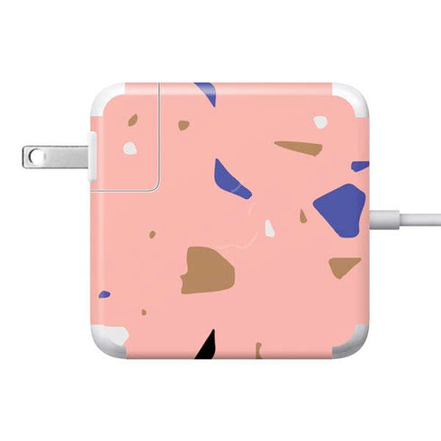 Pink Terrazzo 85W Power Adapter (15 and 17 inch MacBook Pro Charger) Skin