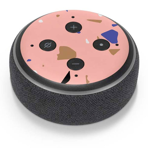 Pink Terrazzo Amazon Echo Dot Skin
