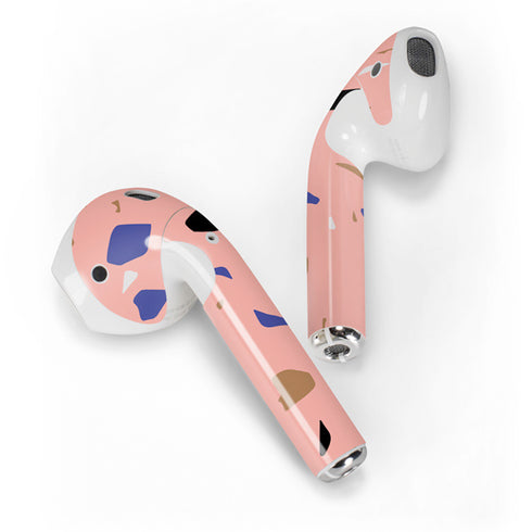 Pink Terrazzo Apple AirPods 2 Skin