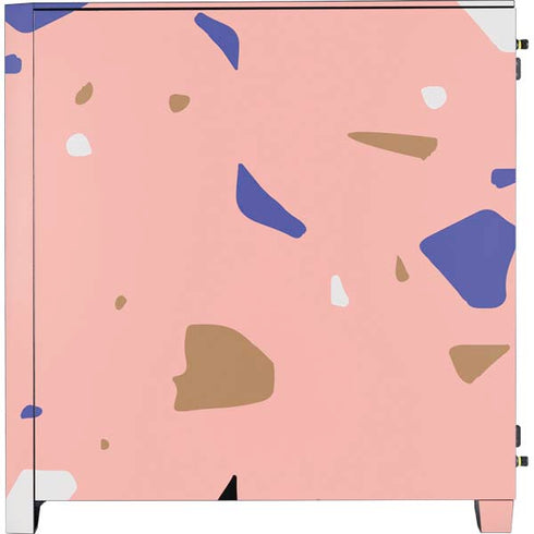 Pink Terrazzo Corsair 4000D Tempered Glass Mid-Tower ATX Case Skin