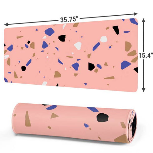 Pink Terrazzo Gaming Mouse Pad