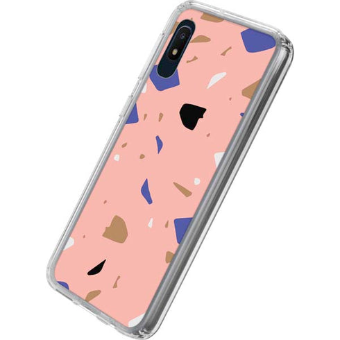 Pink Terrazzo Galaxy A10e Clear Case