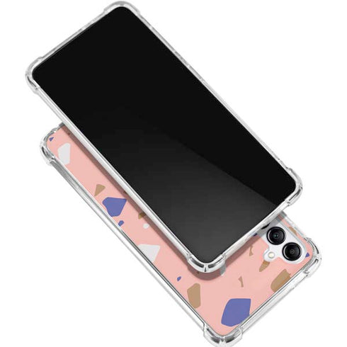 Pink Terrazzo Galaxy A15 5G Clear Case