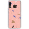 Pink Terrazzo Galaxy A20 Clear Case