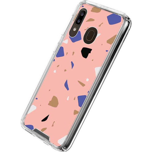 Pink Terrazzo Galaxy A30 Clear Case