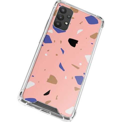 Pink Terrazzo Galaxy A32 5G Clear Case