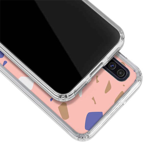 Pink Terrazzo Galaxy A50 Clear Case