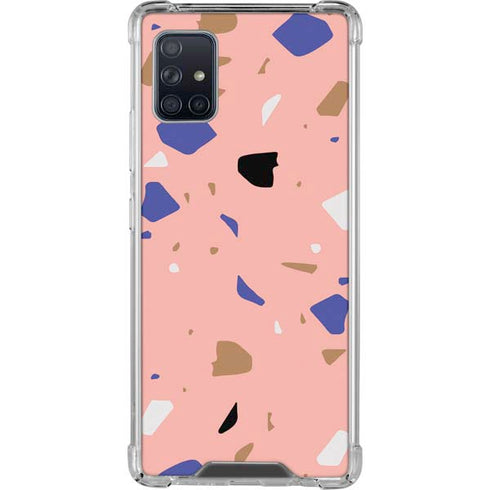 Pink Terrazzo Galaxy A51 5G Clear Case