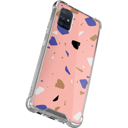 Pink Terrazzo Galaxy A51 5G Clear Case