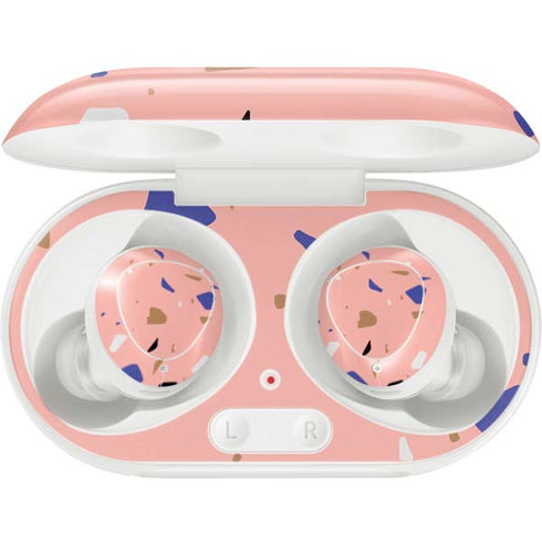 Pink Terrazzo Galaxy Buds Plus Skin