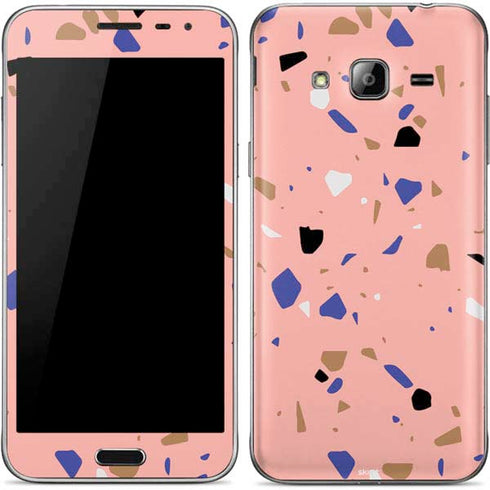Pink Terrazzo Galaxy J3 Skin