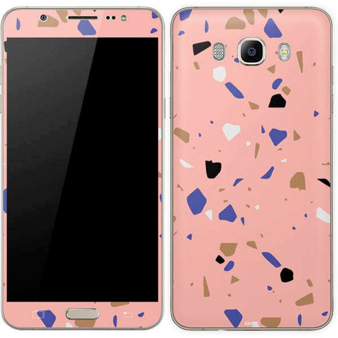 Pink Terrazzo Galaxy J7 Skin