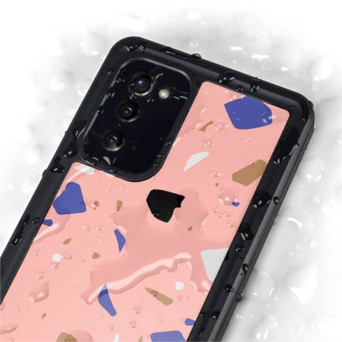 Pink Terrazzo Galaxy Note20 5G Waterproof Case