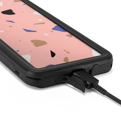 Pink Terrazzo Galaxy S20 Waterproof Case