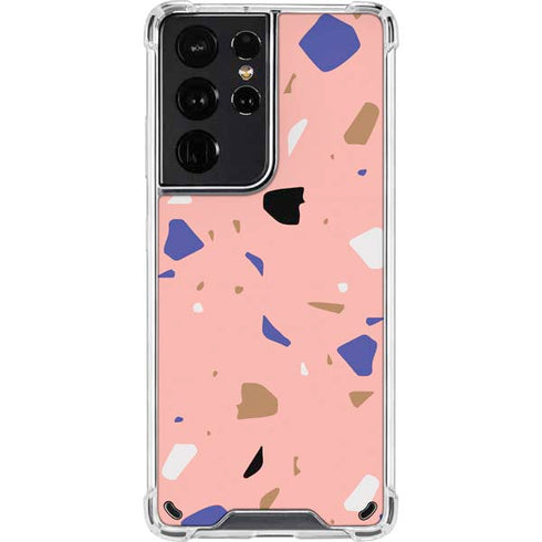Pink Terrazzo Galaxy S21 Ultra 5G Clear Case