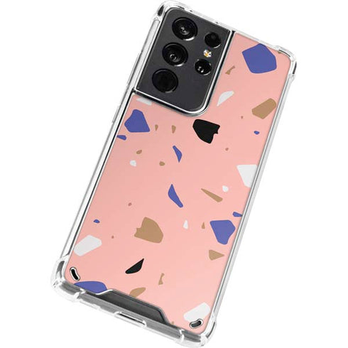 Pink Terrazzo Galaxy S21 Ultra 5G Clear Case