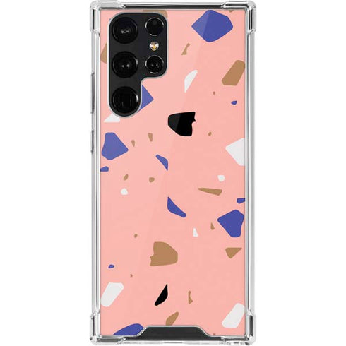 Pink Terrazzo Galaxy S22 Ultra Clear Case