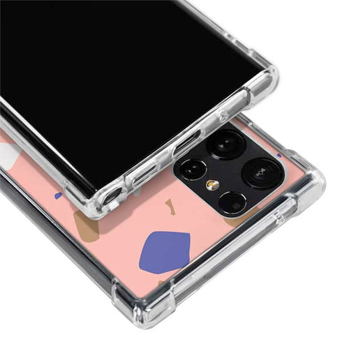 Pink Terrazzo Galaxy S22 Ultra Clear Case