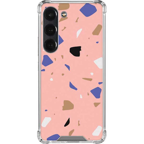 Pink Terrazzo Galaxy S23 Clear Case