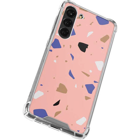Pink Terrazzo Galaxy S23 Plus Clear Case