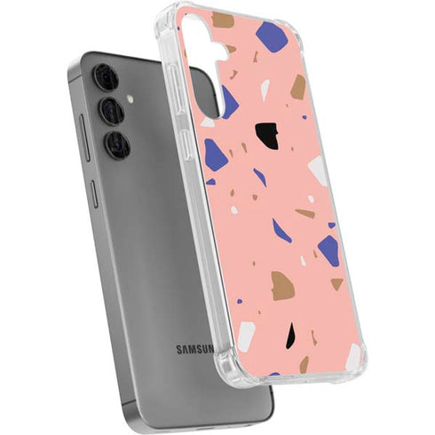 Pink Terrazzo Galaxy S24 Plus Clear Case