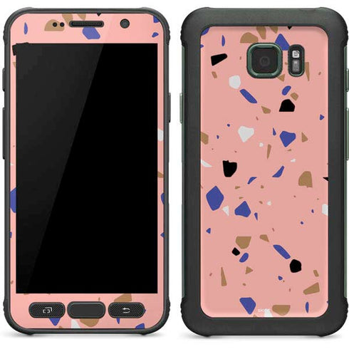Pink Terrazzo Galaxy S7 Active Skin