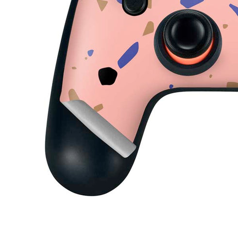 Pink Terrazzo Google Stadia Controller Skin