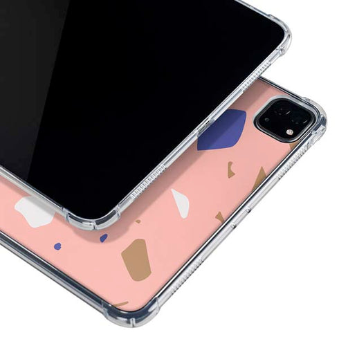 Pink Terrazzo iPad Pro 12.9in (2020) Clear Case