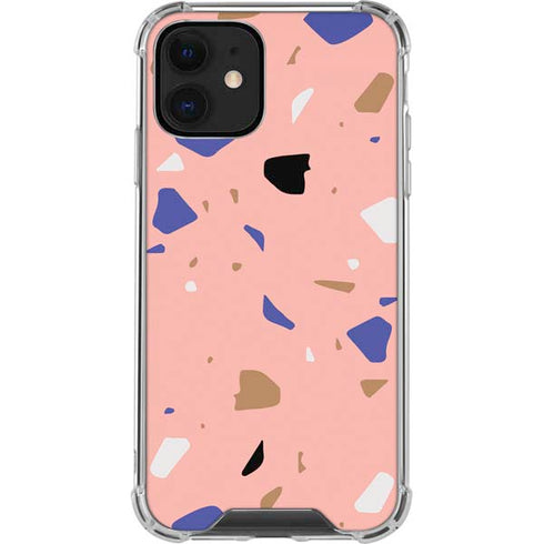 Pink Terrazzo iPhone 12 Clear Case